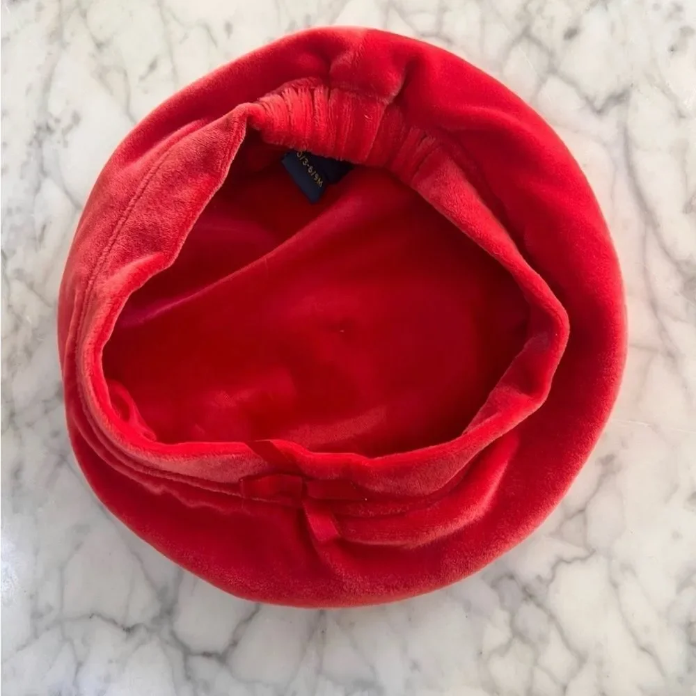 Vintage Osh Kosh B’Gosh Beret hat Red 6-9 Mo